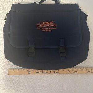 Navy Messenger Bag clemson university